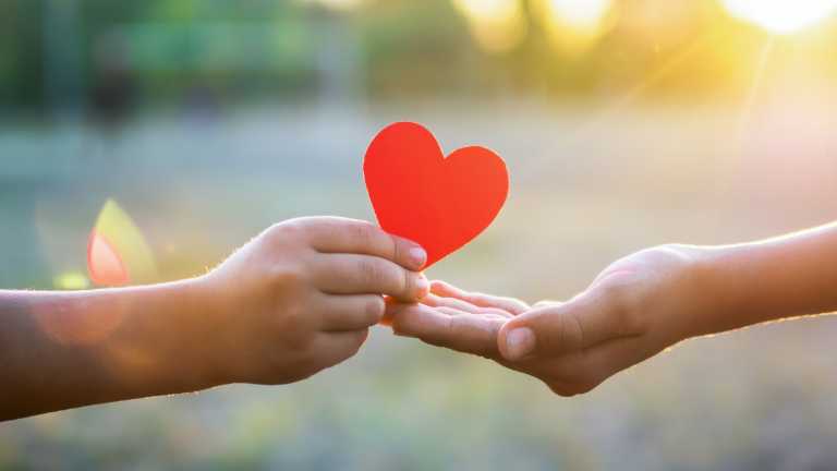 Hands reaching out to understand child's love language.