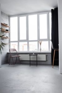 Fast leere Zimmer